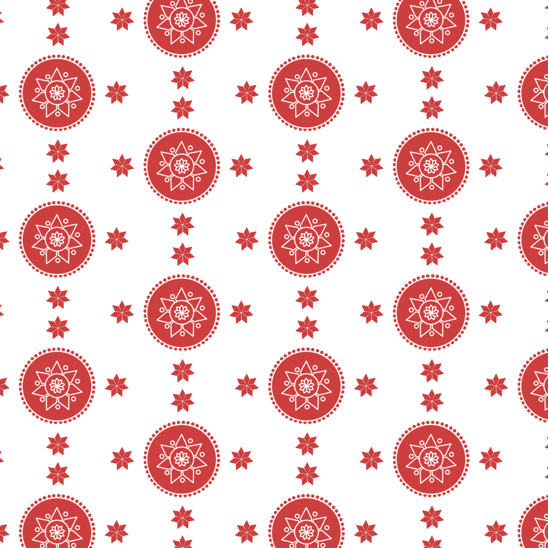 Seamless Red Circle and Star Pattern on Transparent Background - Download Free Stock Images Pikwizard.com