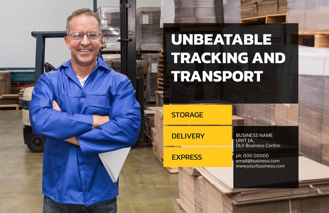 Professional Logistic Services Highlighted in Warehouse Setting