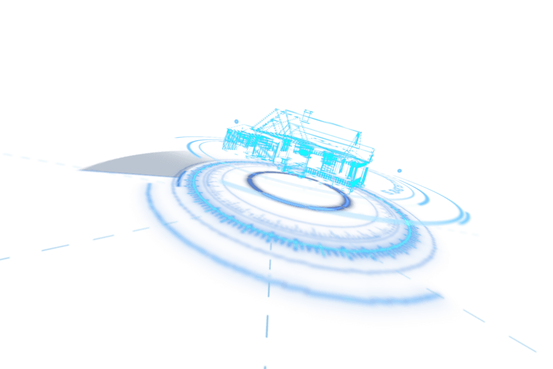 Transparent Digital Interface House Projection Technology