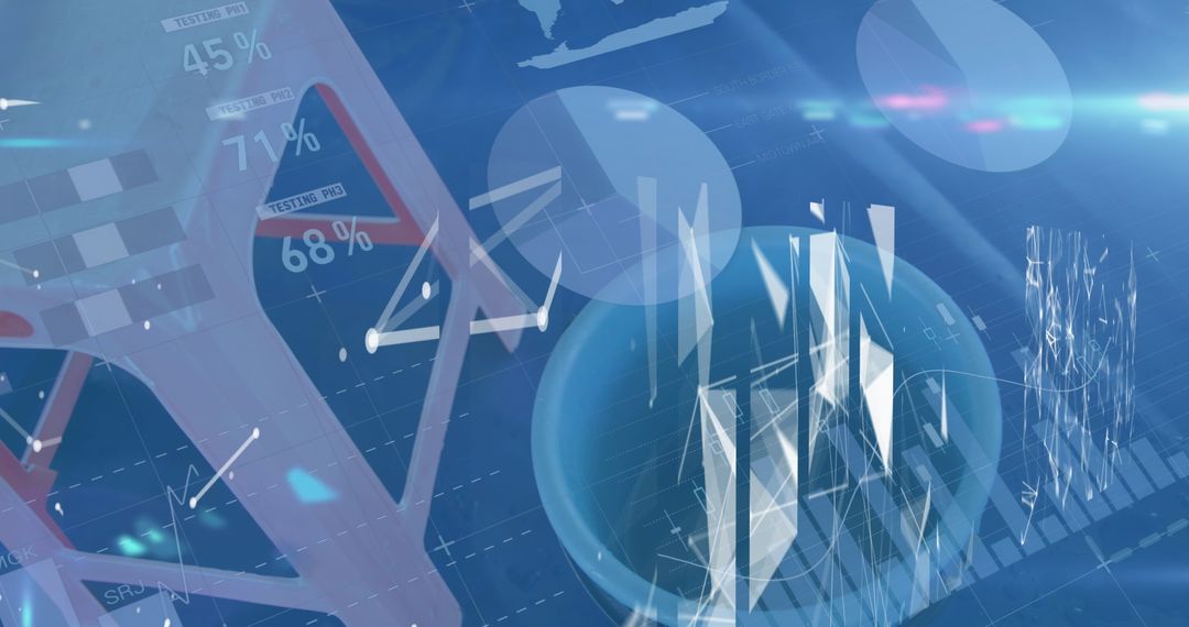 Futuristic Data Processing Digital Technology Interface