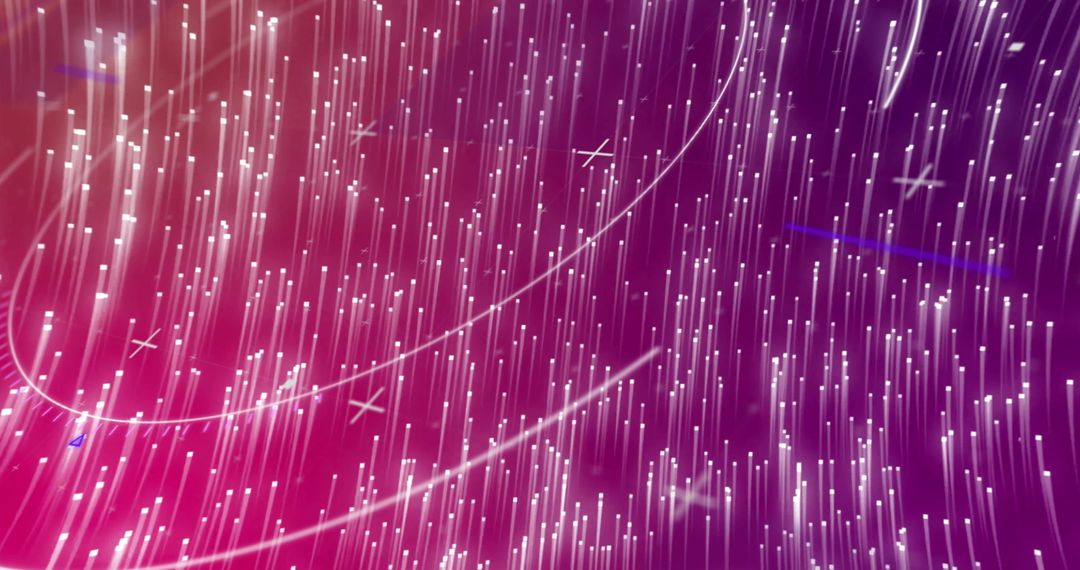 Futuristic Magenta Light Streaks on Neon Backdrop