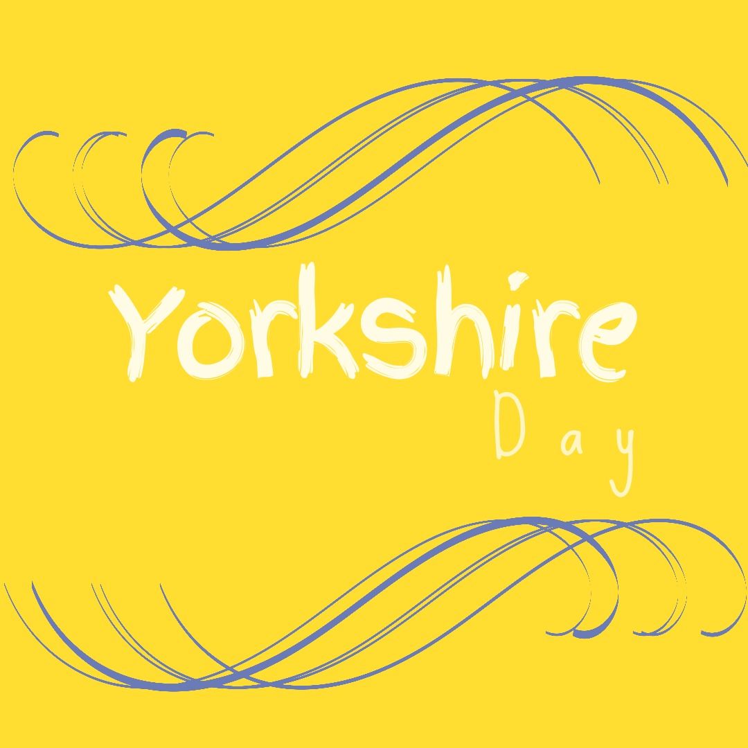 Illustrative image of yorkshire day text and designs against yellow background, copy space - Download Free Stock Templates Pikwizard.com