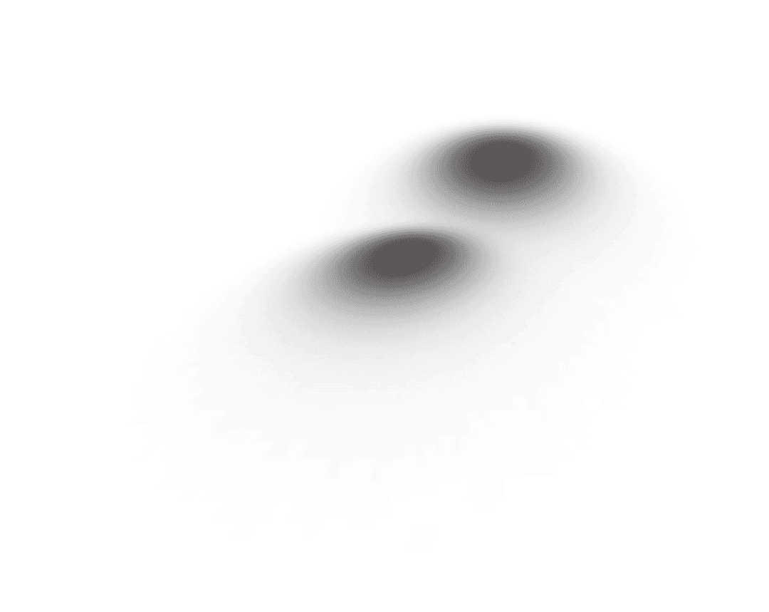 Mystical Enigmatic Fan-Shaped Dark Shadow Overlay Transparent