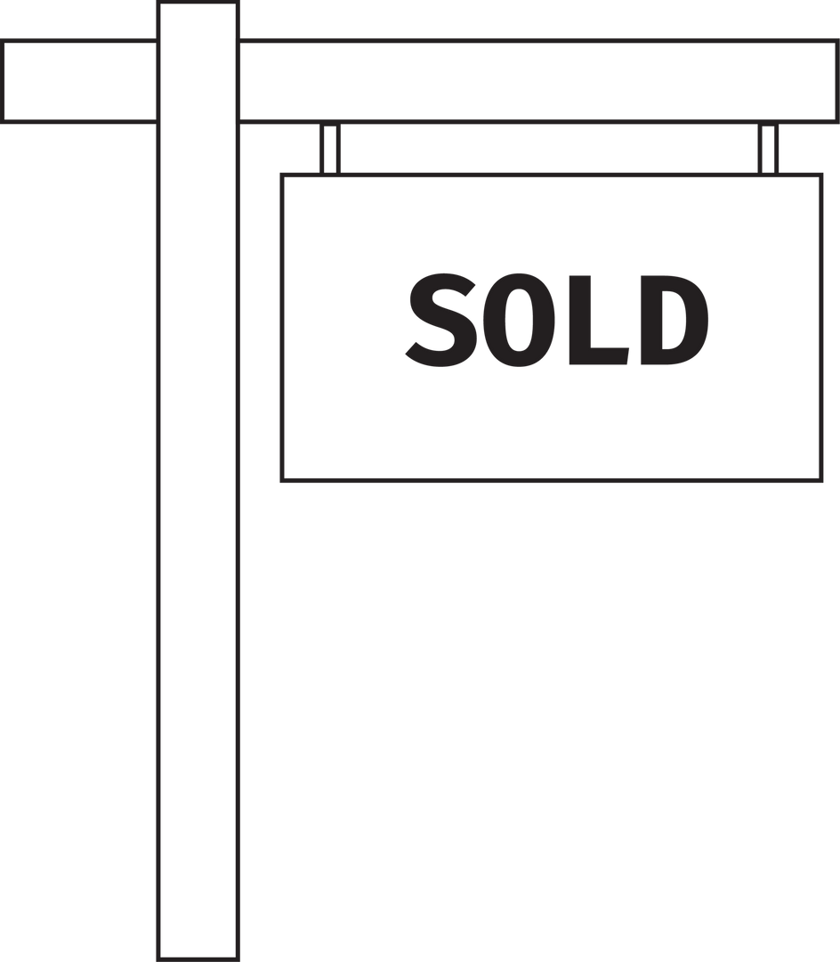 Transparent PNG Illustration of Sold Sign for Property Advertisement - Download Free Stock Images Pikwizard.com