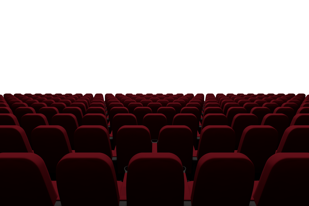 Rows of Red Seats in Transparent Empty Theater Auditorium - Download Free Stock Images Pikwizard.com