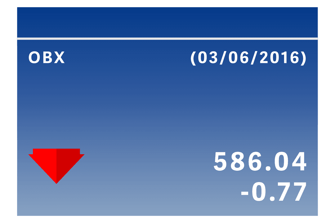 Transparent Financial Data Displaying Loss on Blue Gradient Background