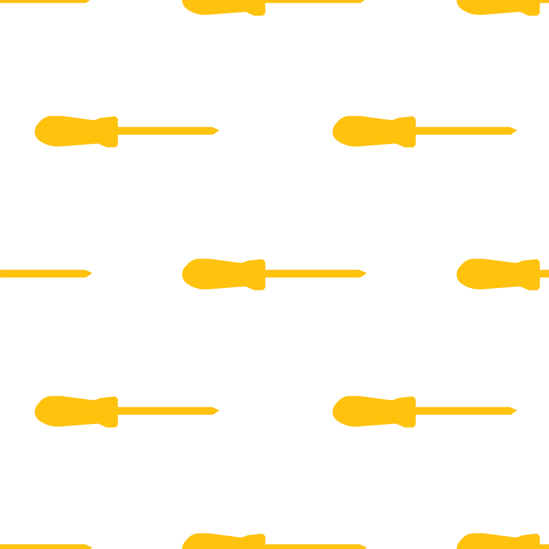 Yellow Screwdriver Pattern Transparent Design Background