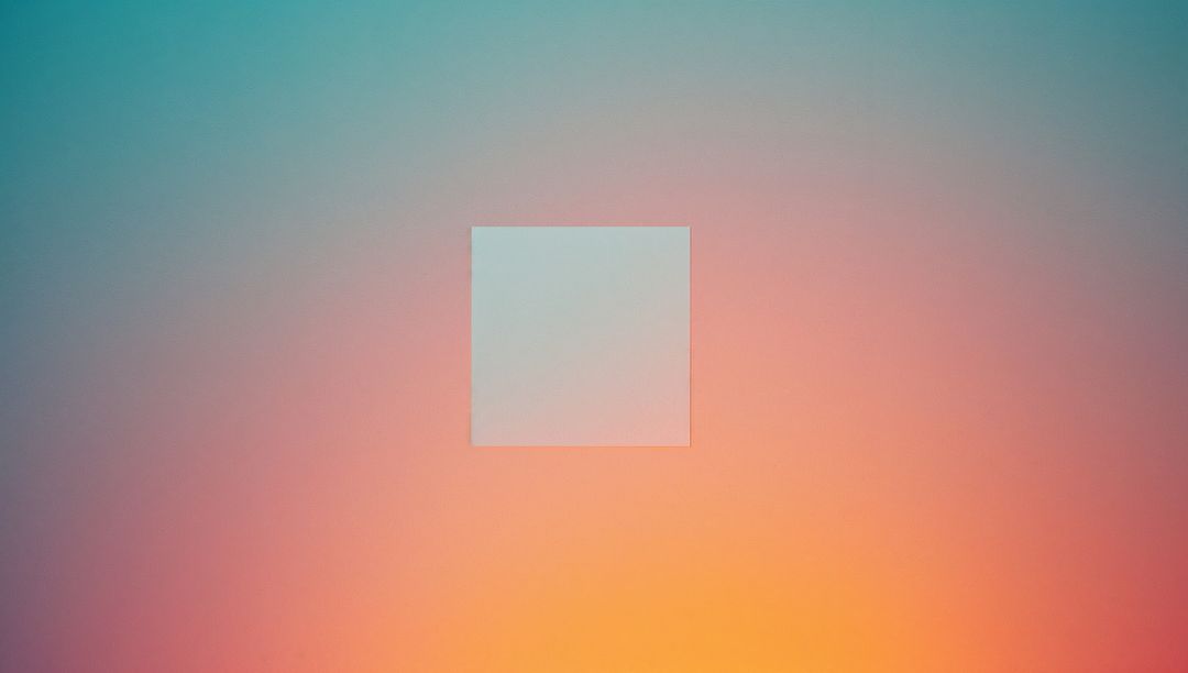 Abstract Gradient Background with Central Geometric Square