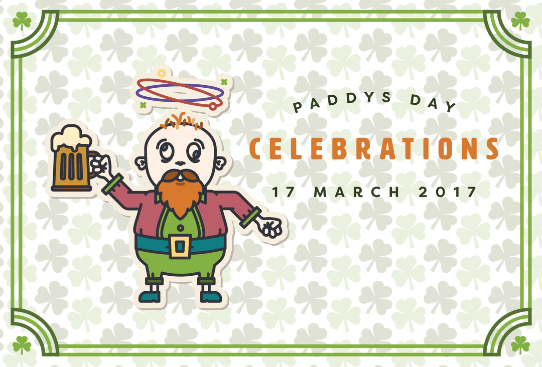 Festive St. Paddy's Day Celebration Transparent Design