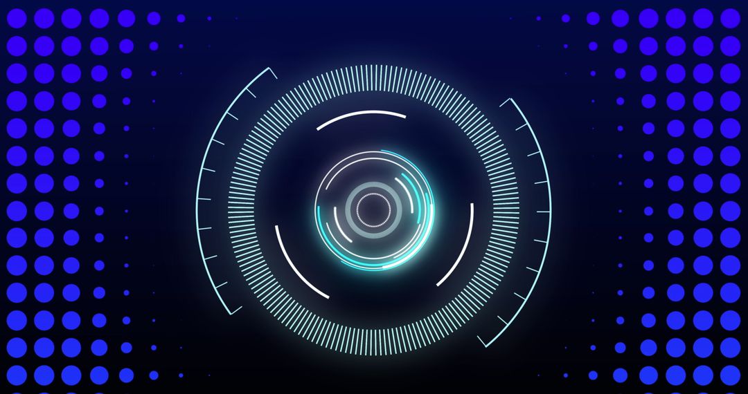 Futuristic Digital Neon Hud Interface Background