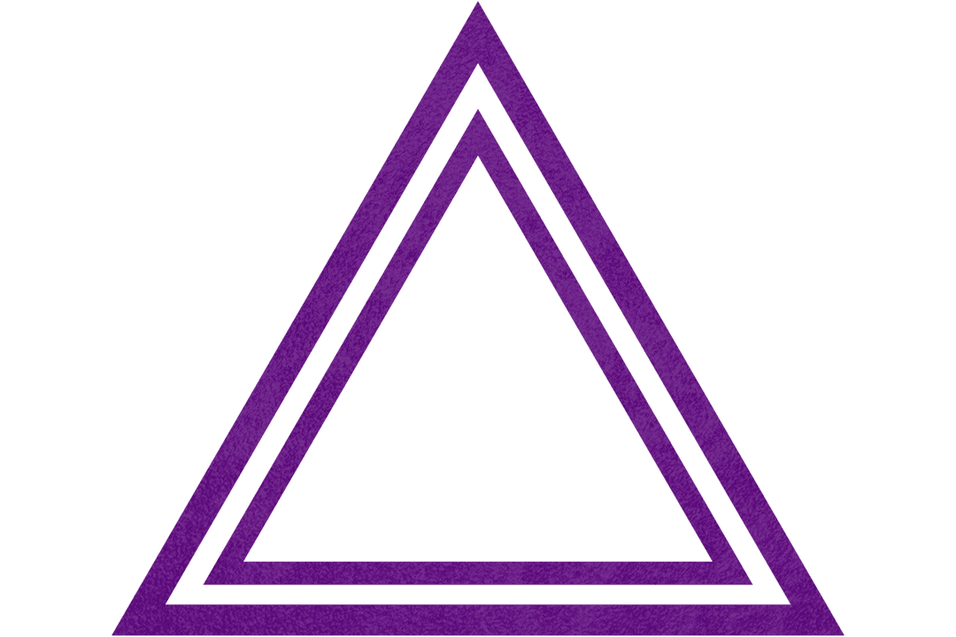 Purple Transparent Triangle Design with Geometric Appeal
