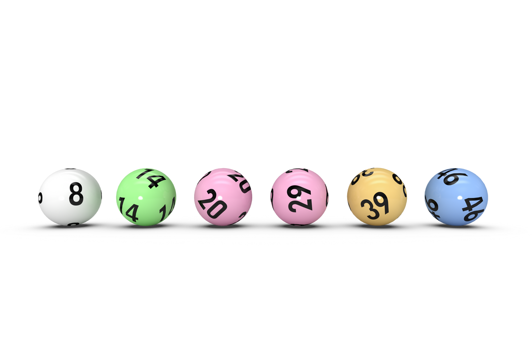 Row Gambling Lottery Balls on Transparent Background - Download Free Stock Images Pikwizard.com