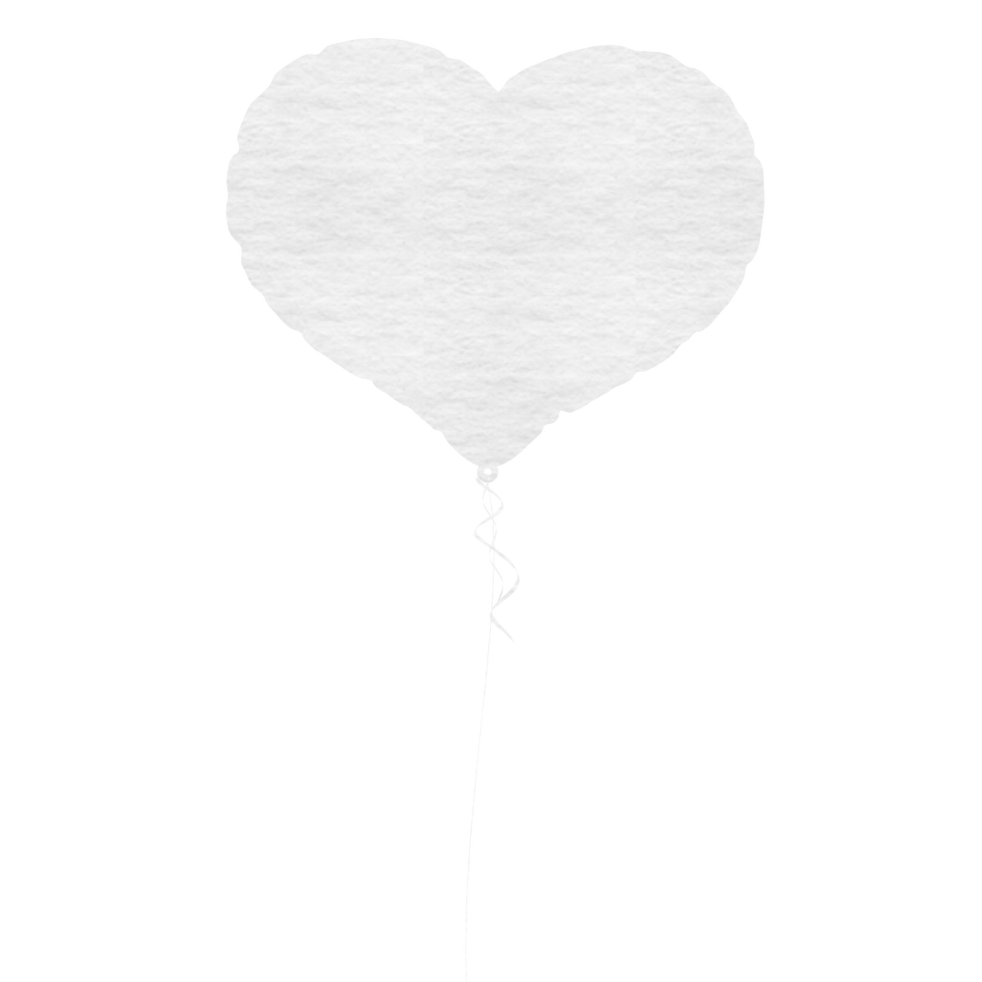 White Heart Balloon Vector on Transparent Background - Download Free Stock Images Pikwizard.com