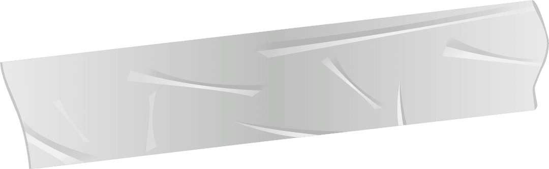 Transparent Adhesive Tape Strip on Clear Background
