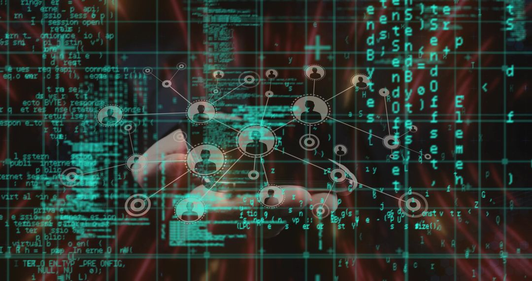 Person Analyzing Network Security in a Digital Environment