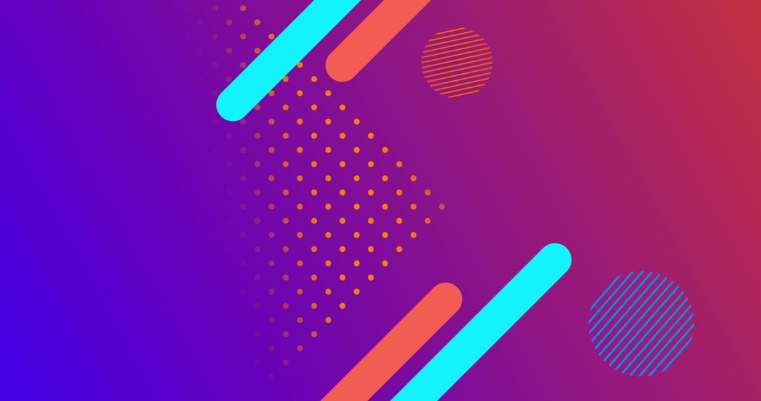Vibrant Abstract Shapes with Hypnotic Motion on Gradient Background