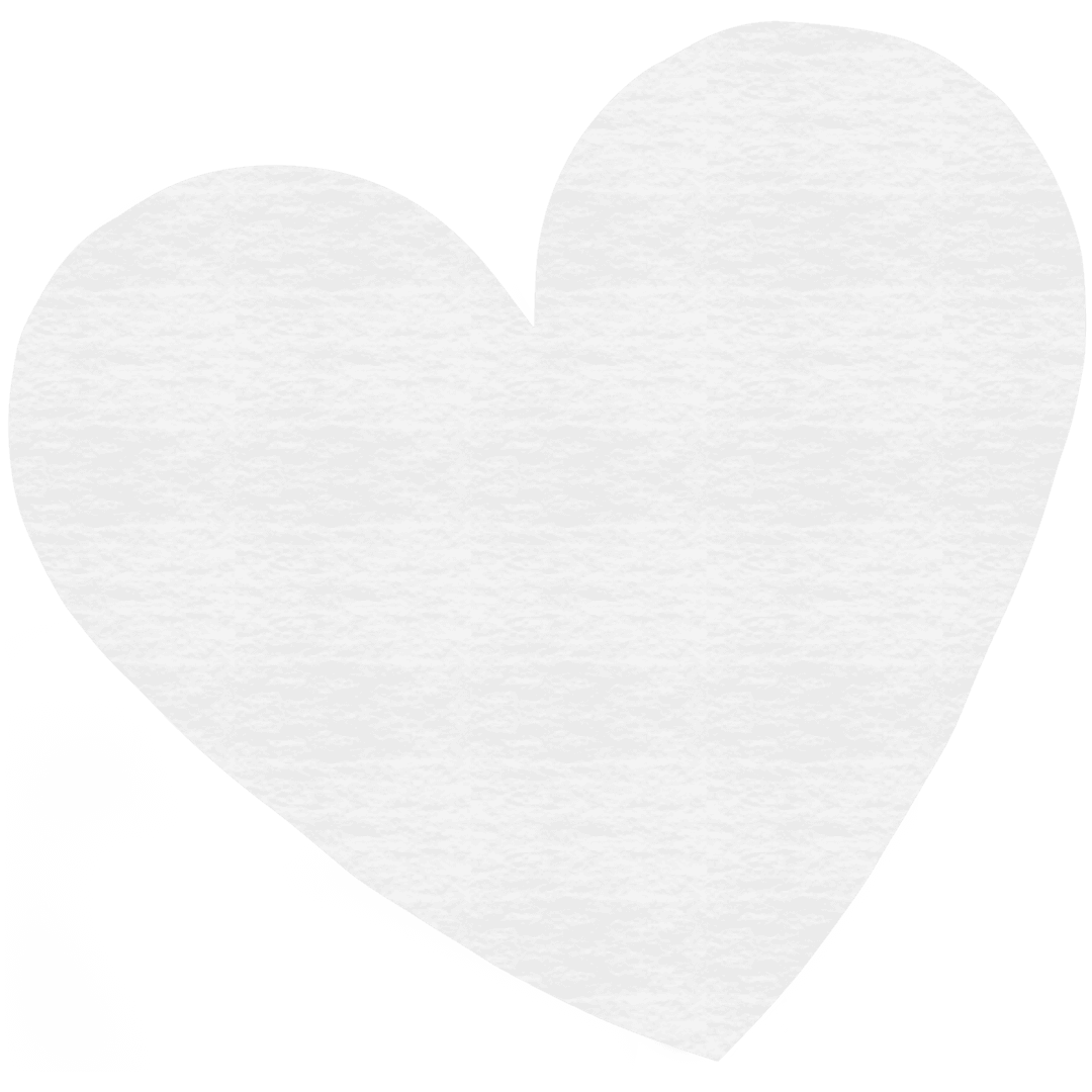 Artistic Transparent White Heart Overlay Design