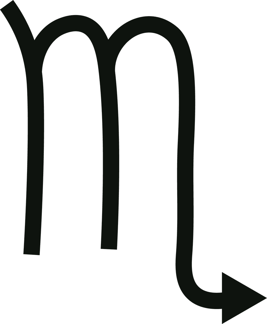 Transparent Scorpio Zodiac Sign Illustration Close-Up