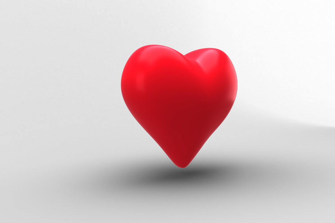 Shiny Red 3D Heart on Transparent Background Isolated Vector - Download Free Stock Images Pikwizard.com