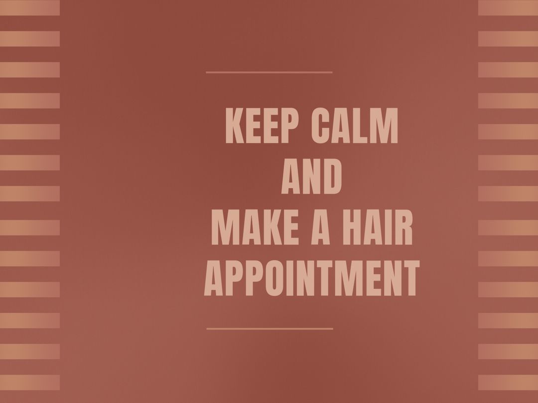 Minimalist Reminder to Book Hair Appointment with Calm Tones