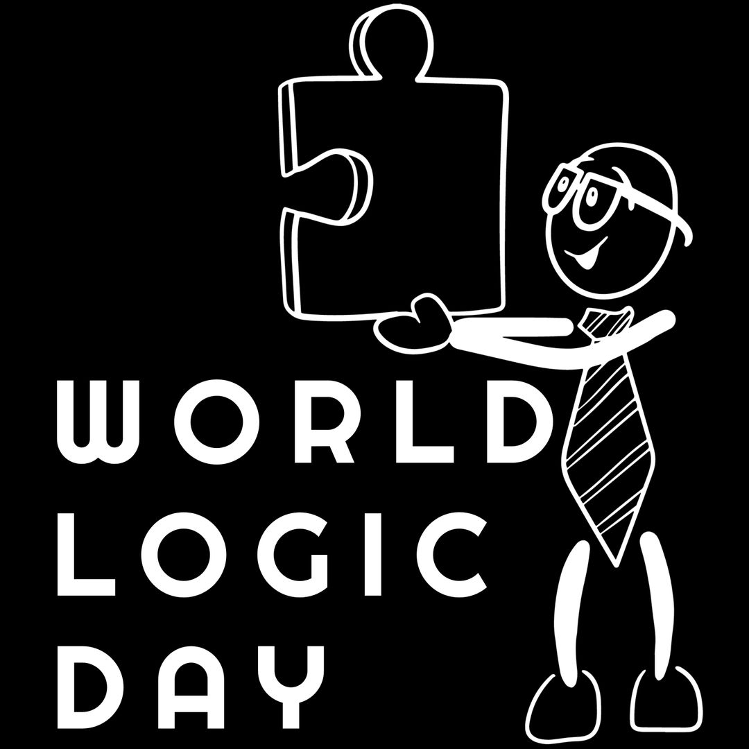 Illustration Celebrating World Logic Day with Puzzle Piece