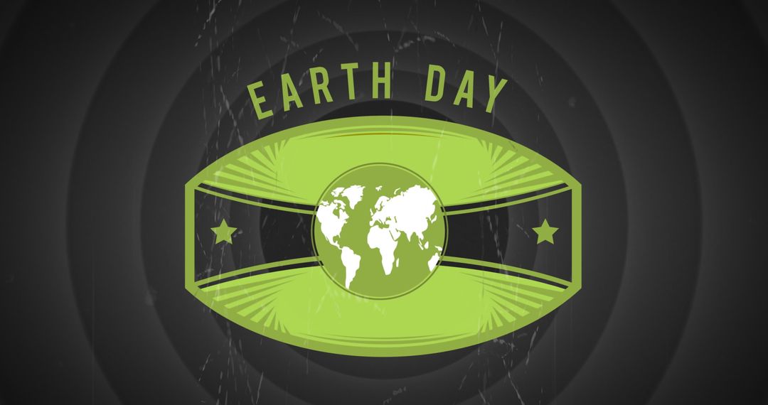 Earth Day Concept with Globe on Abstract Background