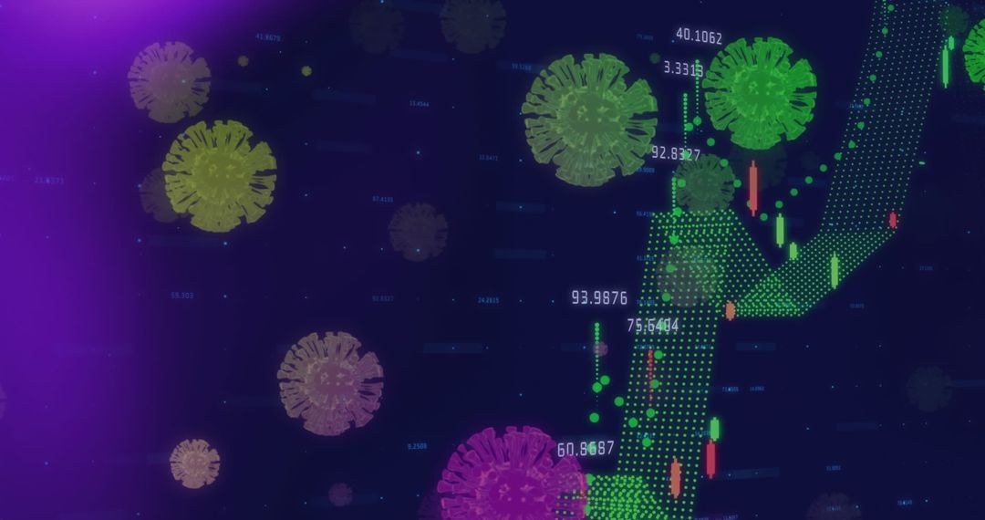 Advanced Data Analytics with Virus Representation on Digital Screen