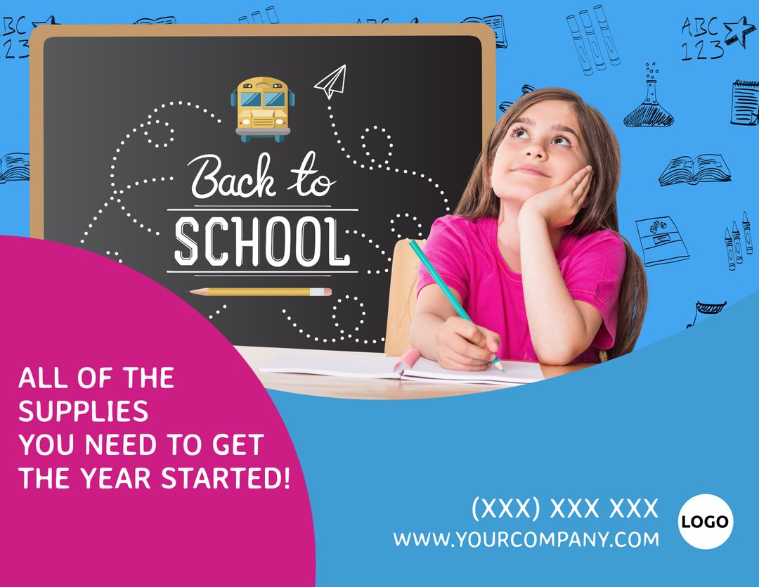 Young Student Daydreaming Back to School Promotion