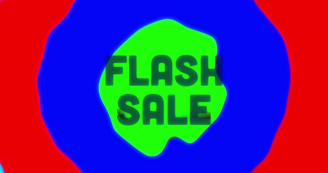 Vibrant Flash Sale Banner with Bold Text and Background
