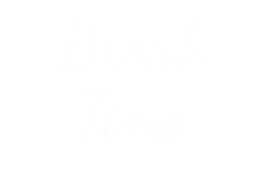 Bold Break Time Text on Transparent Background