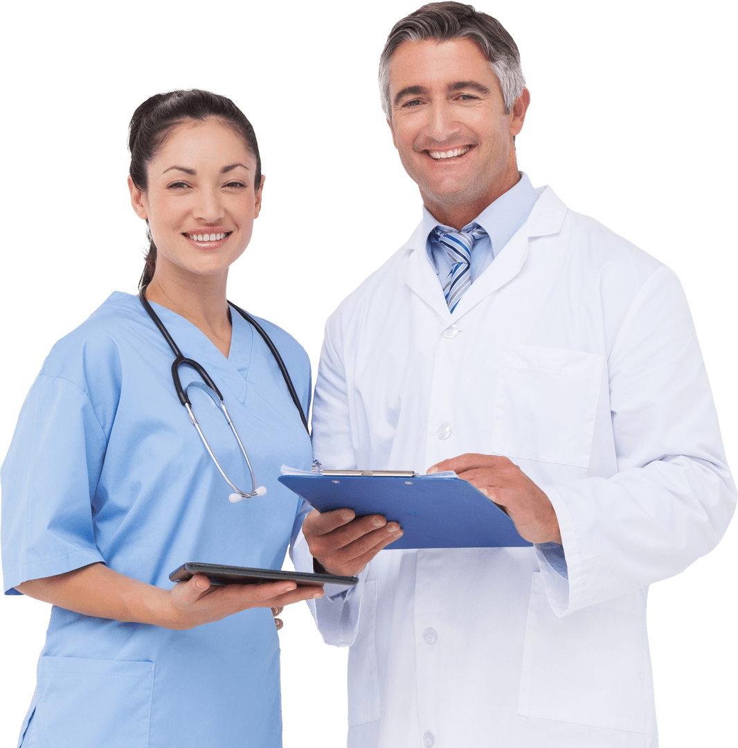 Transparent Medical Team Smiling with Confidence