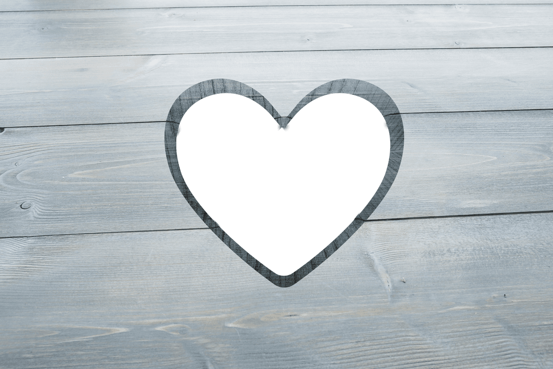Transparent Heart Shape on Wooden Surface with Copy Space - Download Free Stock Images Pikwizard.com