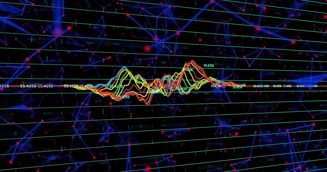 Dynamic Stock Market Graph on Digital Interface