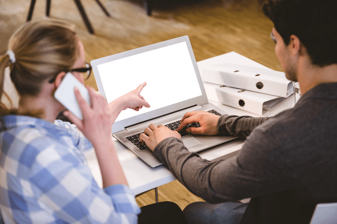 Transparent Screen Business Meeting with Young Professionals