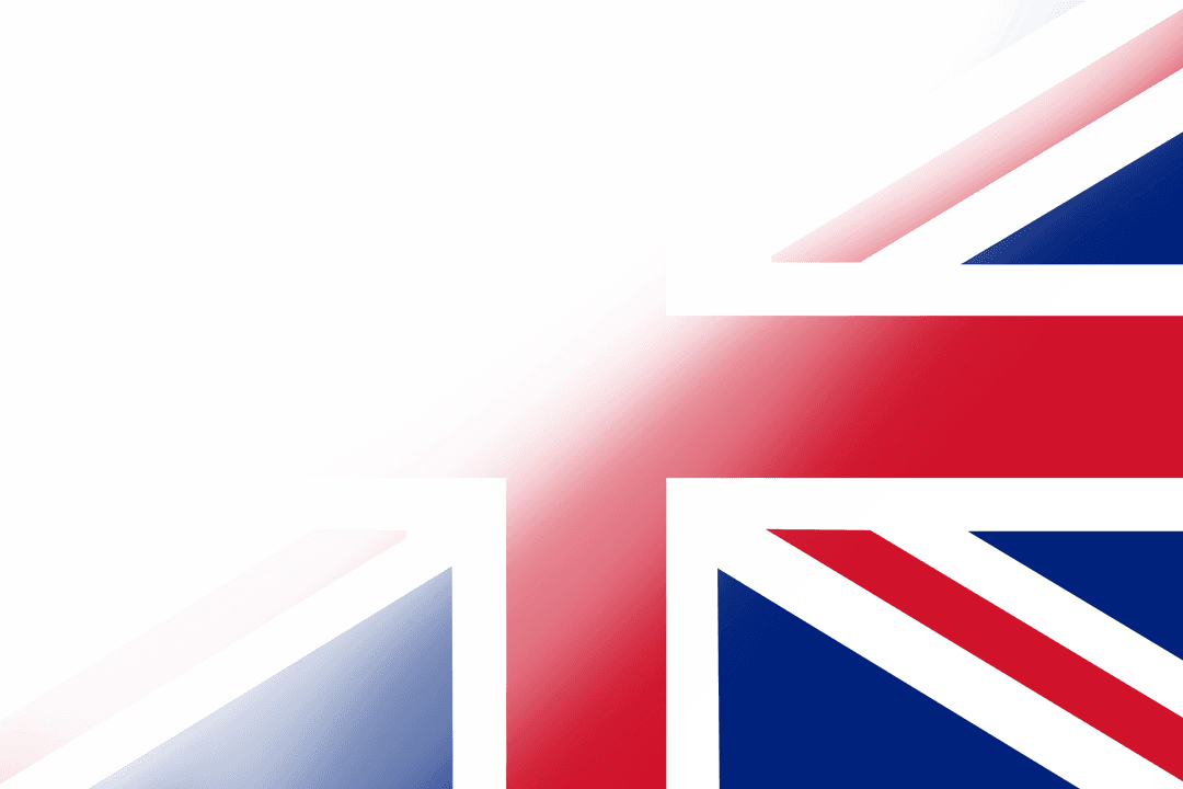 UK Union Jack Flag Transparent Half Design