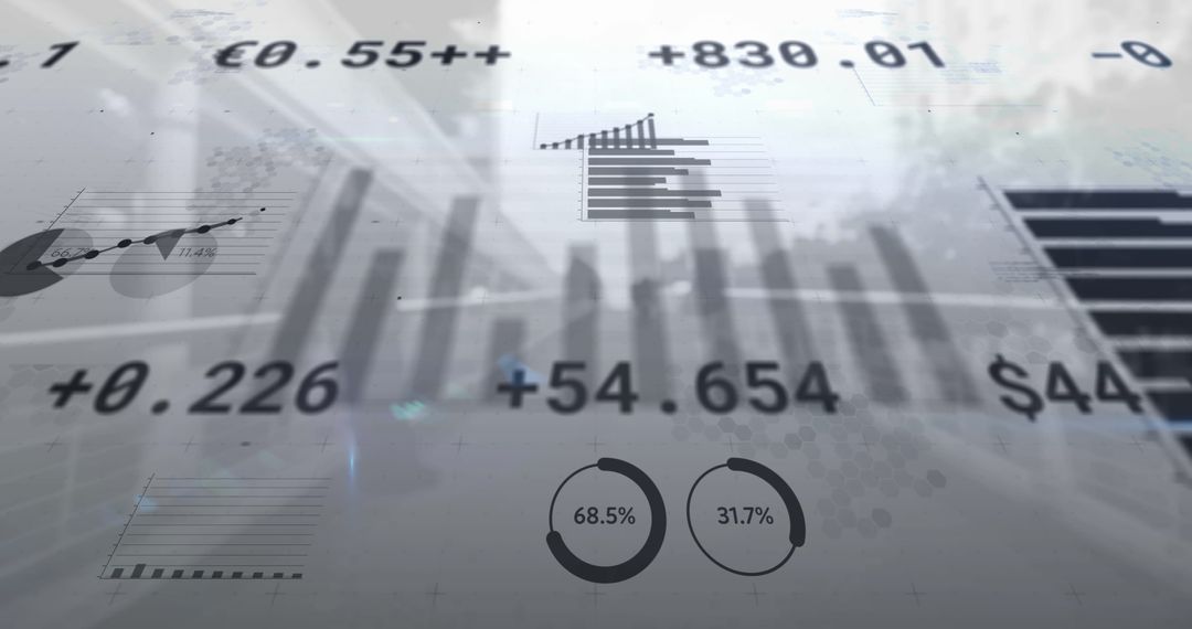 Digital Business Analytics Over Third World Cityscape