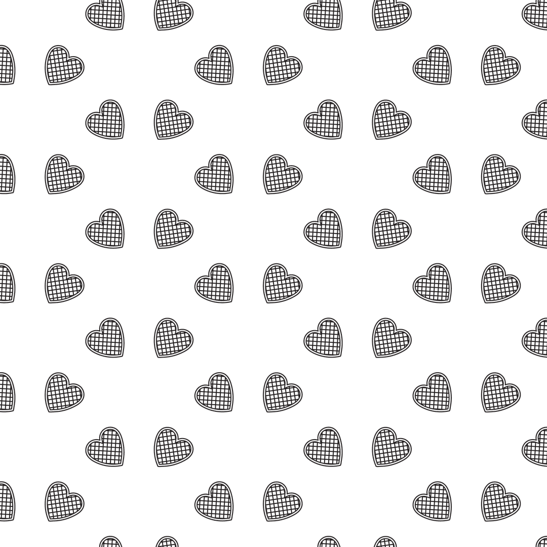 Digital Hearts Pattern on Transparent Background for Creative Design - Download Free Stock Images Pikwizard.com