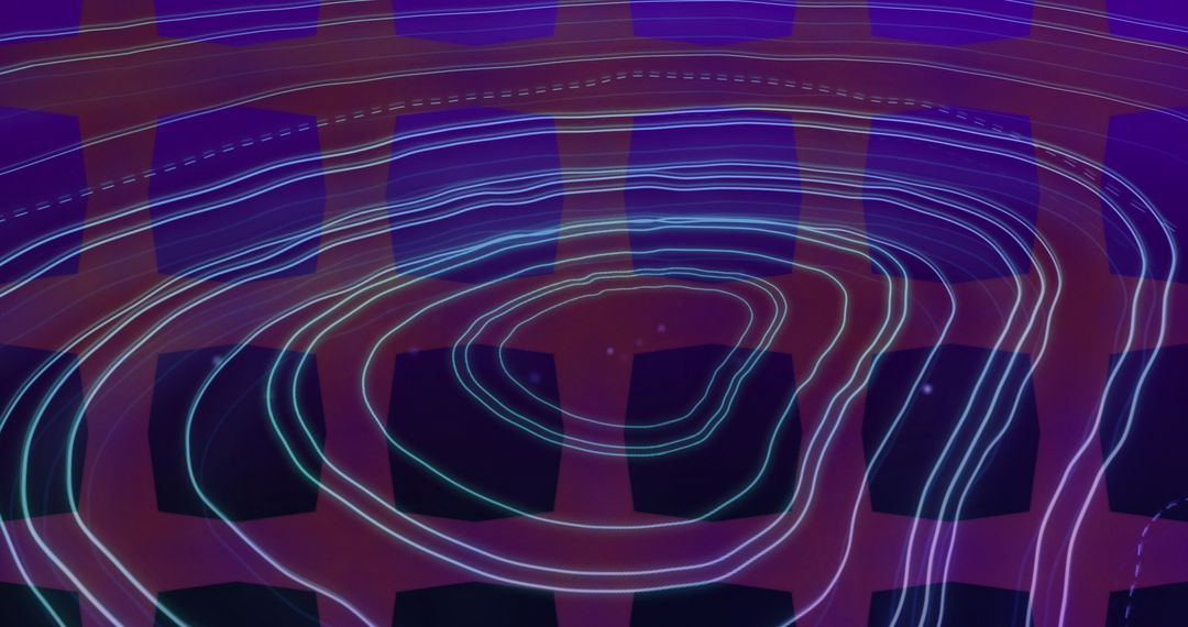 Abstract Digital Waves Spark Creativity and Innovation