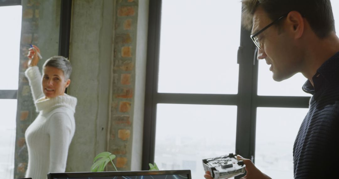 Engineer Team Collaborating on Innovative Design Ideas