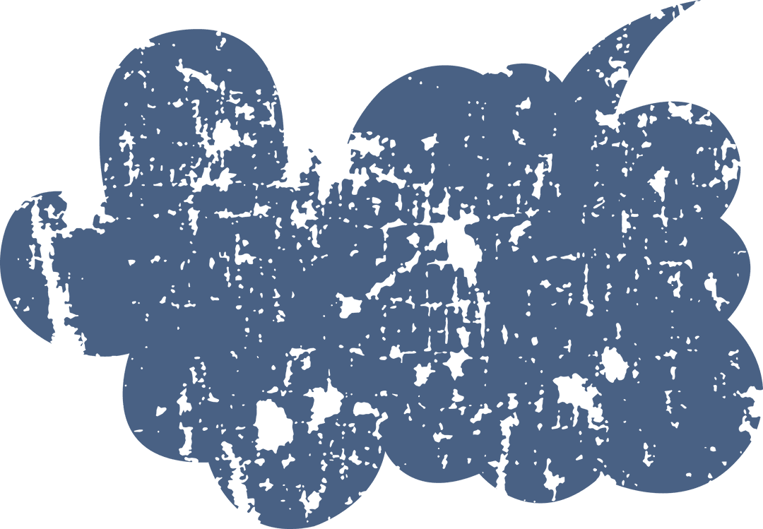 Abstract Blue Shapes on Transparent Background Vector