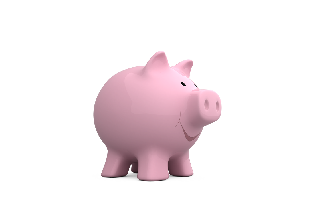 Pink Piggy Bank Illustration on Transparent Background - Download Free Stock Images Pikwizard.com