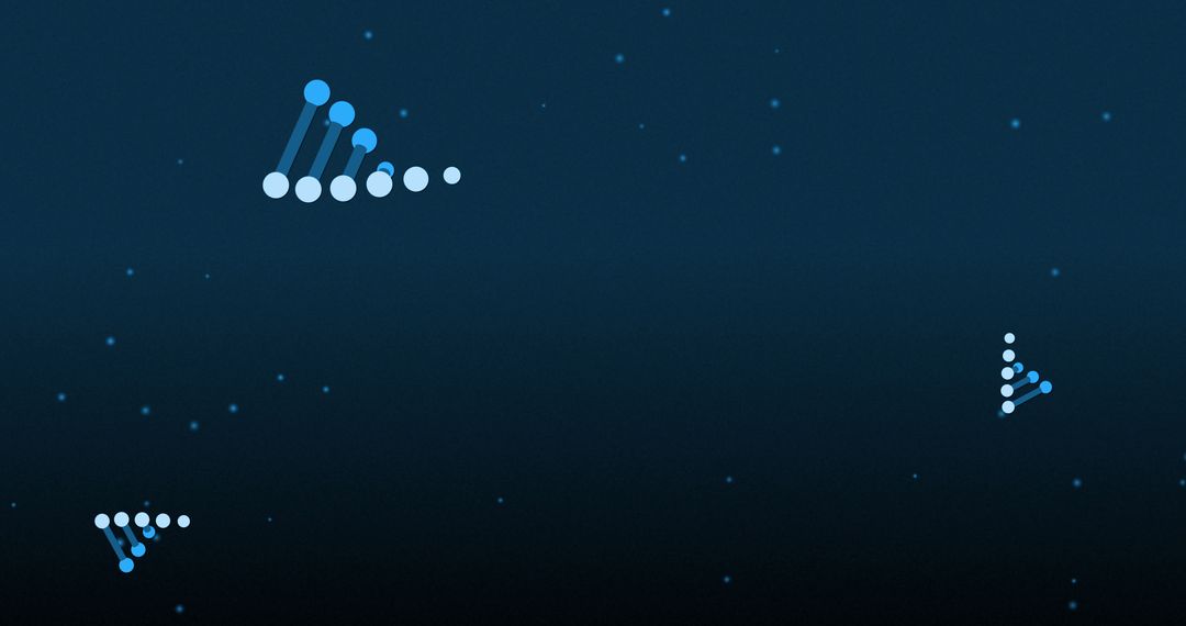 Digital DNA Representation on Blue Background