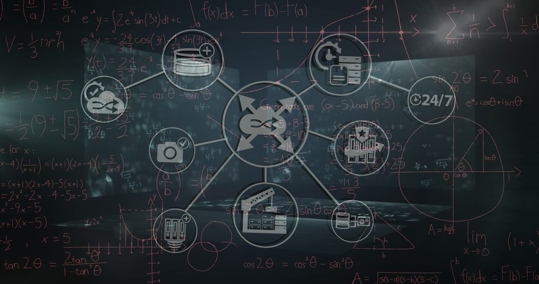 Digital network interface with mathematical formulas