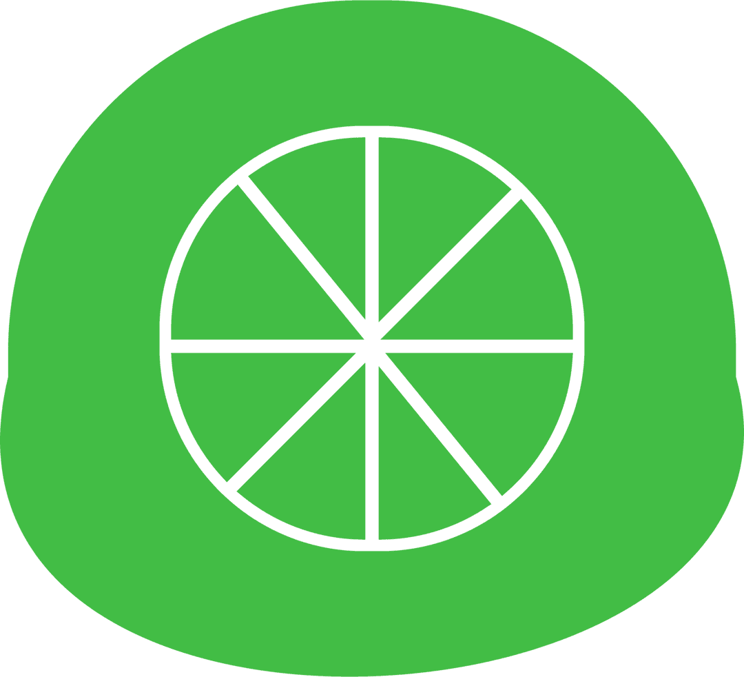 Green Geometric Shapes on Transparent Background Vector