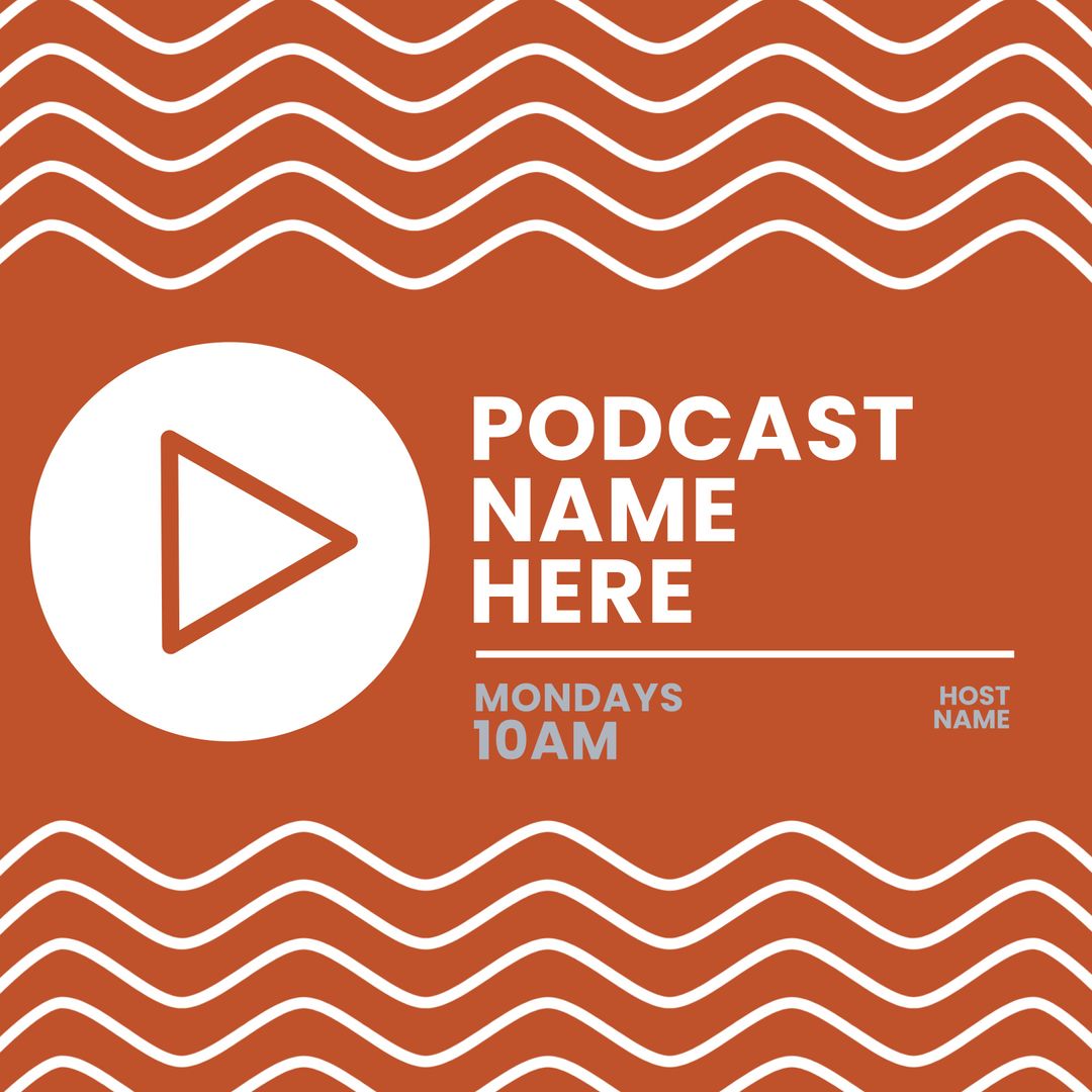 Dynamic Podcast Announcement Template with Play Button Design - Download Free Stock Images Pikwizard.com