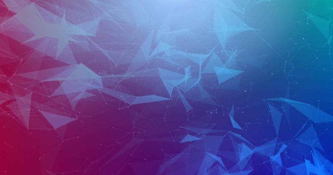 Abstract Digital Network Background with Geometric Shapes