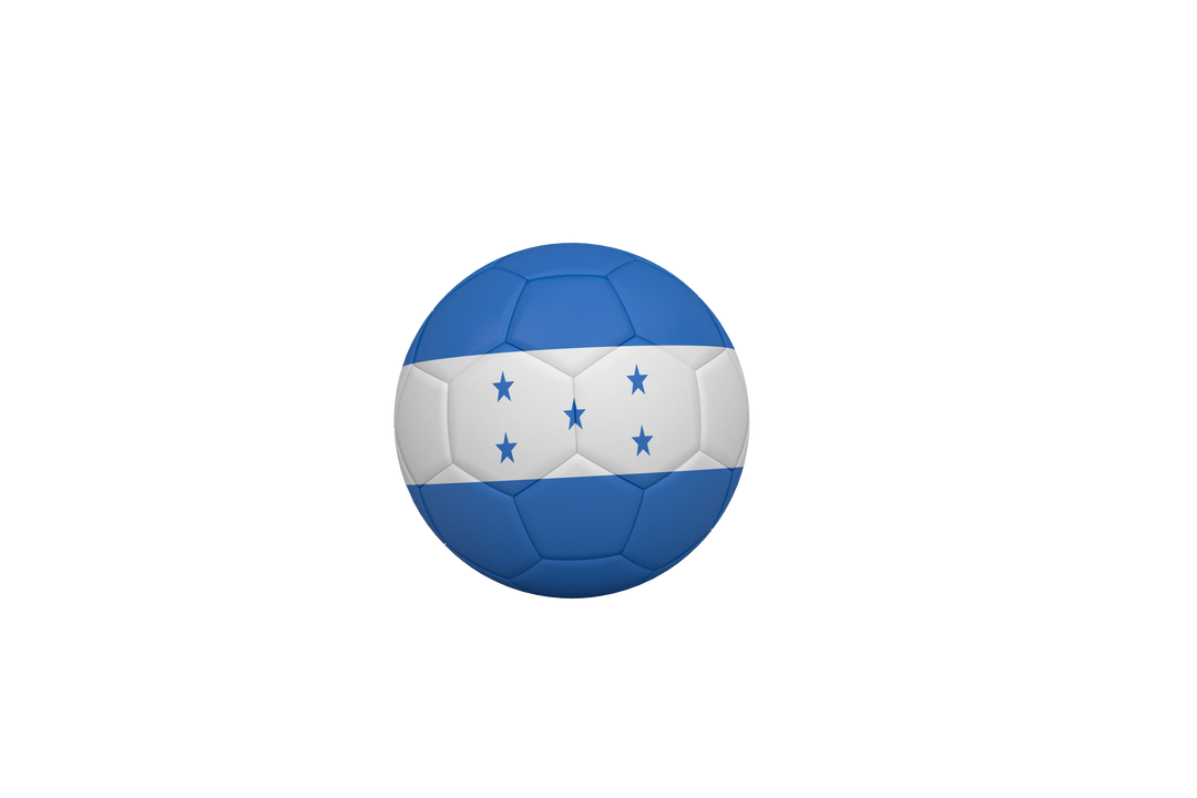 Football With Honduras Flag Pattern on Transparent Background - Download Free Stock Images Pikwizard.com