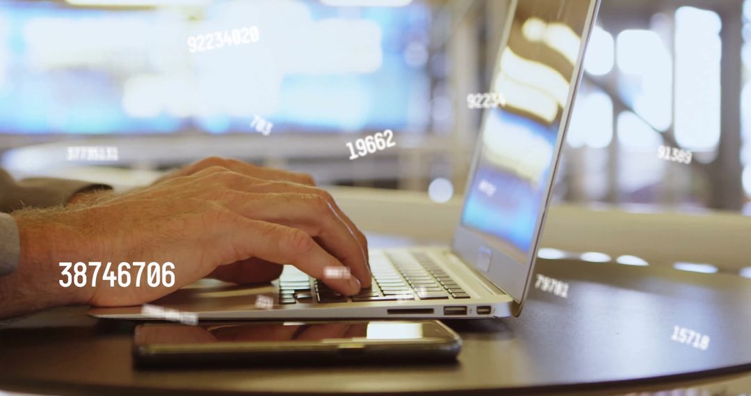 Digital Data Streaming Business Professional on Laptop