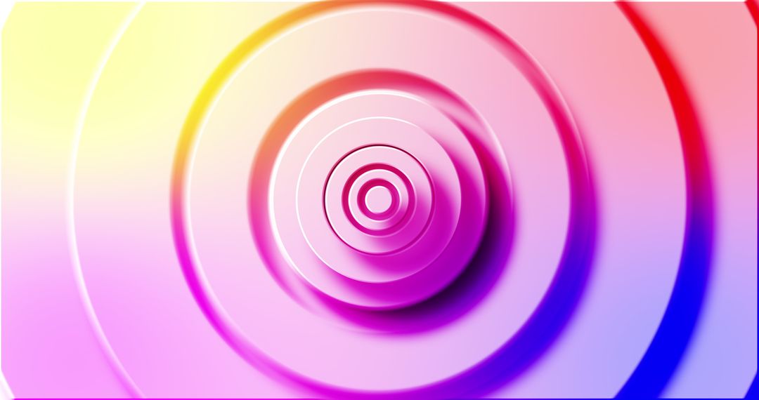 Vibrant Rainbow Circular Layer Pattern Design