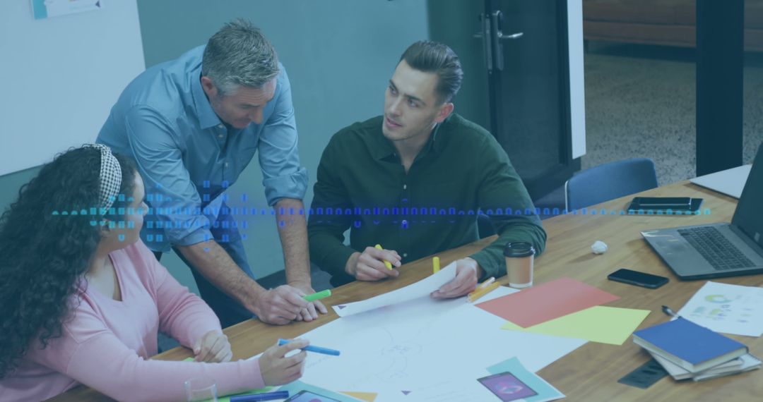 Collaborative Business Meeting with Innovative Ideas